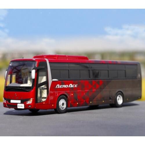 1/43 Scale Mitsubishi Fuso Aero Ace Bus Red Diecast Model Collection Toy Gift