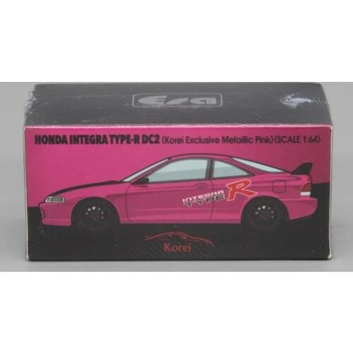 1:64 HONDA INTEGRA TYPE-R DC2 PINK Metal Diecast Alloy toy cars Model Vehicles For Children Boys gift hot