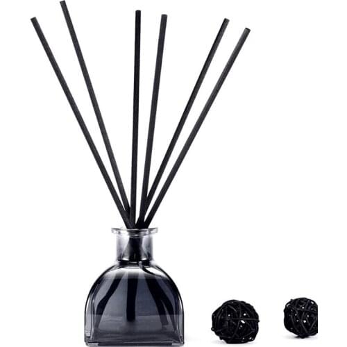 100pcs Black Natural Rattan Reed Fragrance Diffuser Replacement Sticks Essential Oil Volatilization 3.0*230mm Interior Decoratio