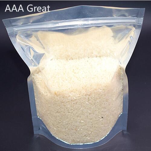 25Pcs/Lot Aluminum Foil / Clear Bag Self Seal Zipper Ziplock Pack Bag Resealable Zip Lock Packaging Bag Pouch For Food