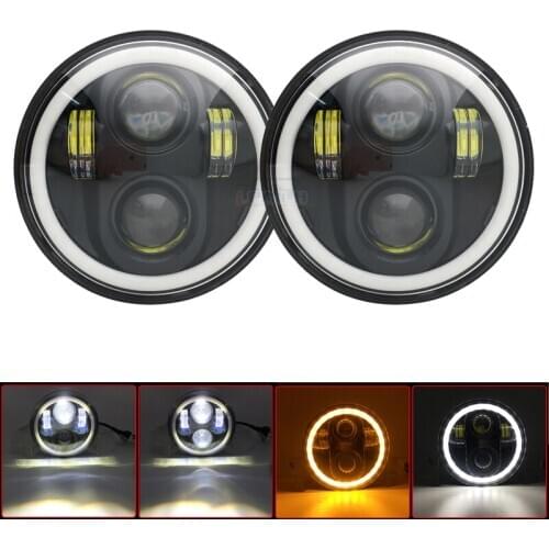 2X 5.75 inch LED Headlights for Triumph Rocket iii 3 & Speed Triple & Street Triple 5 3/4" Headlamp For Iron 883 Dyna Motorcycle