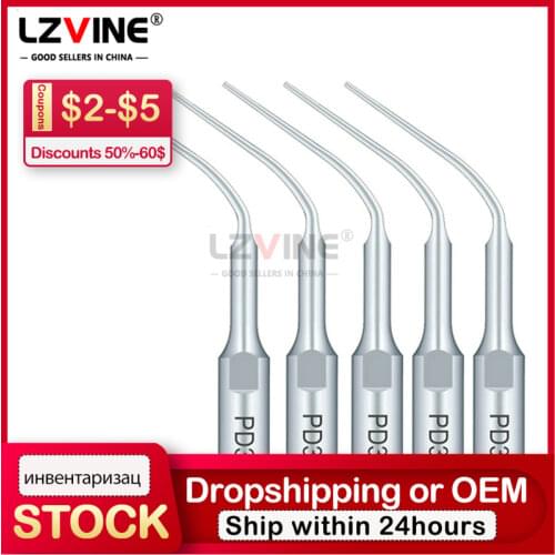 5pcs PD3 Dental Instruments Ultrasonic Scaler Tips Satelec DTE Piezo Scaler Insert Periodontics / Cavitron Subgingival Scaling