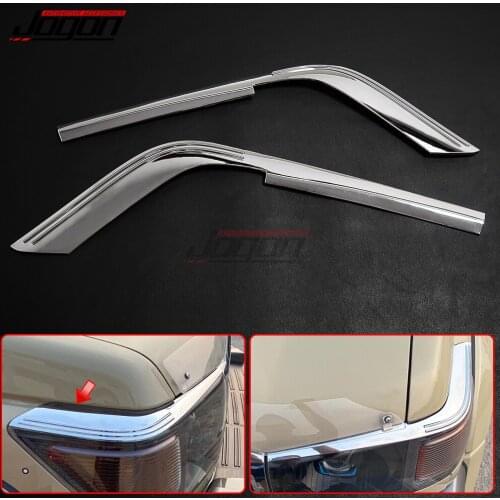 Car Accessories For Toyota Land Cruiser LC70 LC76 LC77 LC79 FJ70 FJ76 FJ77 FJ78 FJ79 Front Headlight Eyelid Eyebrow Cover Trim