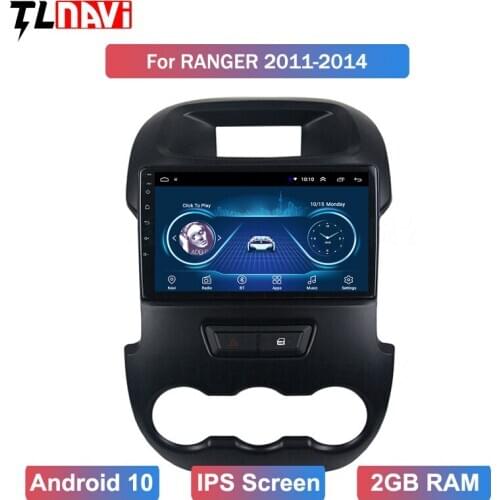 Car Radio for Ranger xlt 2011-2014 9" Android 10 GPS Navigation with Bluetooth IPS Touchscreen support TPMS SWC