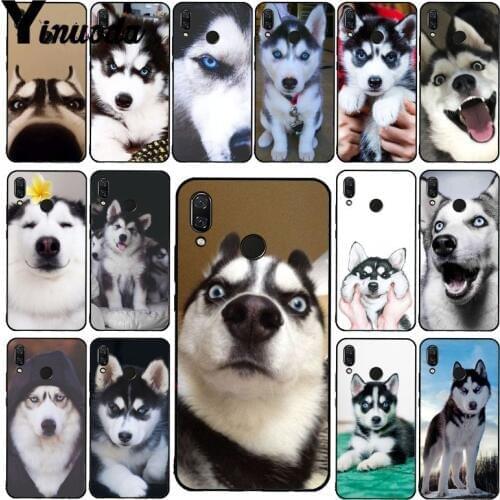 Yinuoda Animal Husky cute Puppy Dog Phone Case for Xiaomi Redmi8 4X 6A S2 Go Redmi 5 5Plus Note8 Note5 7 Note8Pro