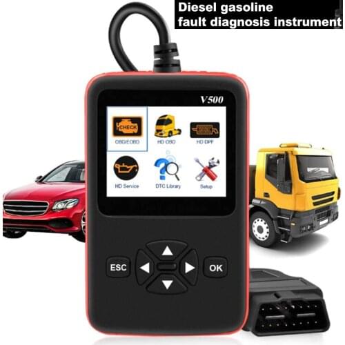 Professional OBD2 Scanner Diesel Gasoline DiagnosticTool V500 Automotive Scan Code Reader Multi-language for All Car after 1996