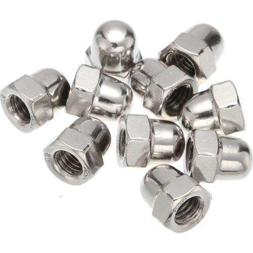 DIN1587 M3*6 Nickel-plated Cap Nuts Decorative Cover Semicircle Acorn Nut stainless steel 304 acorn nut