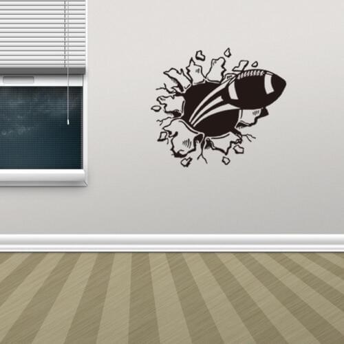 DIY 3D Cartoon Football Rugby Wall Stickers Child Kids Room Living Room Stairs Decorative Home Decor Art Wall Decals Mural