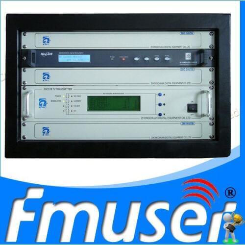 Fmuser 50W VHF UHF All Solid State TV Signal Broadcast Transmitter Digital TV Station Broadcasting Equipment