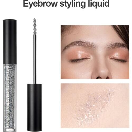 1Pcs 3D Glitter Eyebrow Gel Cream Waterproof Liquid Eyebrow Dyeing Shadow Tint Eyebrow Pencil Long Lasting Eye Makeup Cosmetics