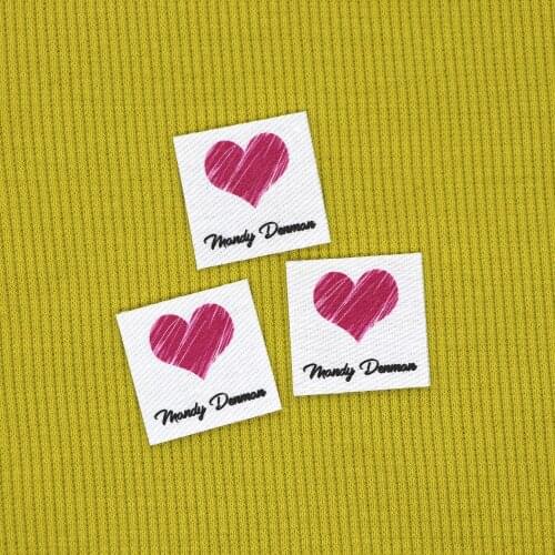 96piece Ironing Labels, Logo or Text, Personalized Brand , Clothing Labels, Custom Design, Cotton tags (YT246)