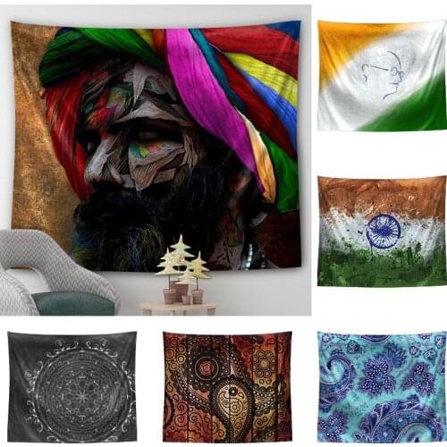 Indian Mandala Tapestry Wall Hanging Sandy Beach Throw Rug Blanket Camping Tent Travel Mattress Bohemian Sleeping Pad Tapestries