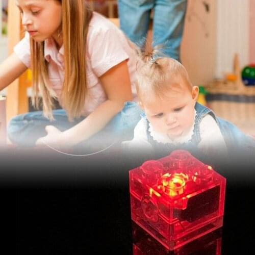 Classic Flashing Building Blocks Lamp Accessories Party Festival Decoration DIY Toys Color LED Lights