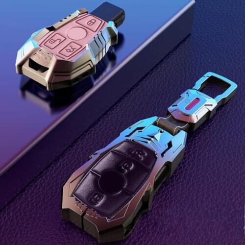 Fashion Car Key Fob Case Cover Protector Suitable For Mercedes Benz E C Class W204 W212 W176 GLC CLA GLA Car Accessories