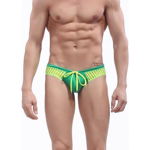 Swimwear Men Brief With bandage Sexy Swimsuit Waterproof Swimming Trunks For Bathing Swim Shorts Quick-drying swimming trunks