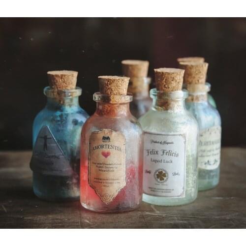 6 Piece Potion Set Harried Bottle Magic Movie Equipment Collectible Full Fan Charm Handmade Gift For Kids Hobbie Accecories