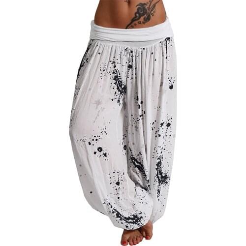 2021 Casual Men Women pants Thai Trousers Hippy Baggy Boho Loose Aladdin Boho Festival Hippy Smock High Waist Pant