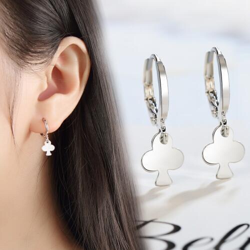 Wholesale delivery Silver color plated earrings female Silver color N925 fashion jewelry round earrings