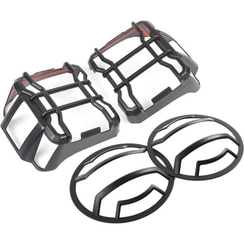 Front Headlights Guard Tail Lights Guard Trim Frame for Jeep Wrangler Jl 2018 2019 2020