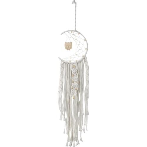 Home Hanging Craft Gift Home Bedroom Hanging Decoration Wall Pendant Dreamcatcher Ornament Owl Handmade Dream Catcher
