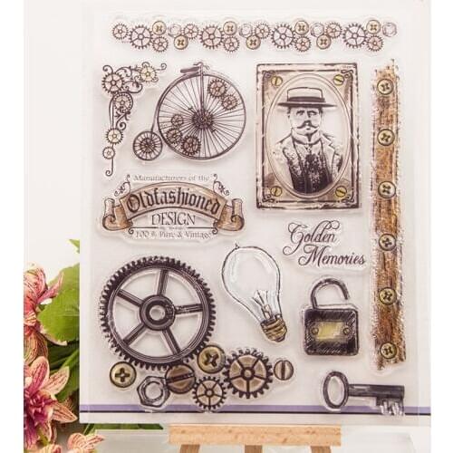 Clear Stamps Memory Scrapbook Card album paper craft handmade silicon rubber roller transparent stamps