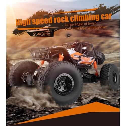 4WD Electric RC Car Rock Crawler 1:14 Remote Control Toy Cars On The Radio Controlled 4x4 Drive Off-Road Toys For Boys Kids Gift