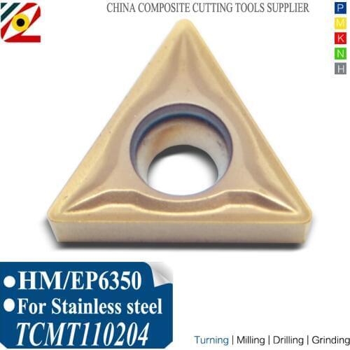 EDGEV 10PCS CNC Carbide Inserts TCMT110204 TCMT110208 TCMT2152 Boring Turning Tools Tungsten Blade Machining SS Stainless Steel