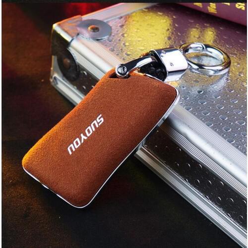 Luxury Car Key Case Cover Genuine Leather Galvanized Alloy For LEXUS 2018 ES200 ES260 ES300h ES350 Car Styling Red Black Brown