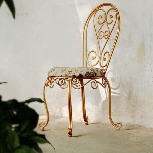 Living Room Office Reception Back Chairs Outdoor Balcony Courtyard Lounge Chair Retro Home Furniture Coffee Shop Leisure Chair