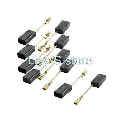 10pcs Metric 15mm x 8mm x 5mm 19/32" x 5/16" x 3/20" Motor Carbon Brushes for Angle Grinder