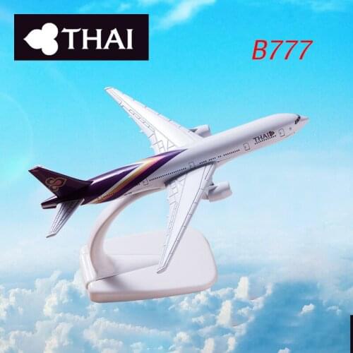 16cm Diecast Airplane Model BANGKOK AIRWAYS B777 and B747 Aviation Metal Alloy Boys Toy Gift Alloy Plane Static Display Adult