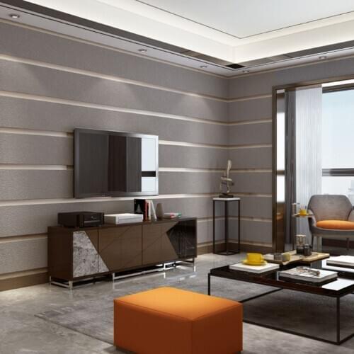 3D deerskin velvet wallpaper marble horizontal and vertical stripes wallpaper bedroom living room TV background wall paper 10m