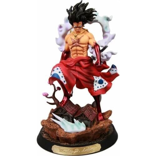 Anime One Piece Wano Luffy Gear 4 Snakeman Kimono Ver. GK PVC Action Figure Statue Collectible Monkey D Luffy Model Toys Doll