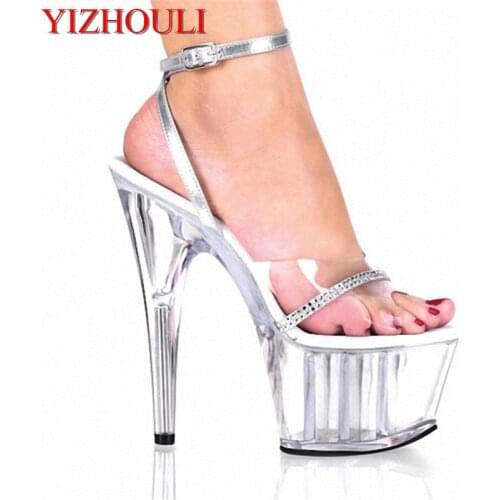 15 cm high heel sandals, nightclub dancing shoes, pole dancing model and sexy womens shoes