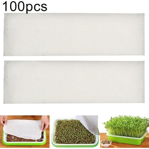 100Pcs Seeds Germinating Growing Sprouter Paper Water Absorption Soilless Cultivation Vegetables for Garden Plant Nursery Tray