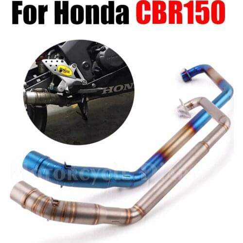 CBR150 CBR 150 150R Motorcycle Exhaust Scooter Front Middle link Pipe Slip-On System For CBR150R Escape Moto PCX125 PCX150 PCX