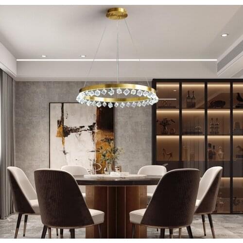 Europe led stone led iron luminaria pendente chandelier chandelier ring lamp home lighting livingroom bedroom