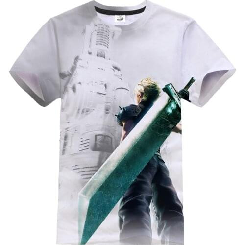 Final Fantasy VII 3D Print T-shirt Men Women Anime Game Streetwear Hip Hop Tshirt Sport Casual T Shirt Unisex Fashion Tee