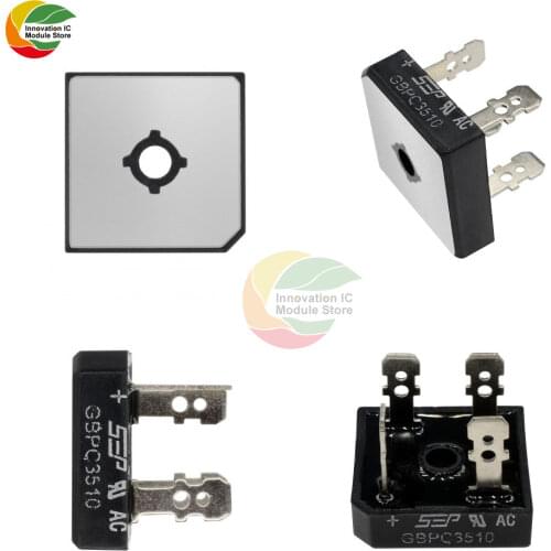 GBPC3510 35A1000V rectifier bridge stack straight plug square bridge with heat sink rectifier