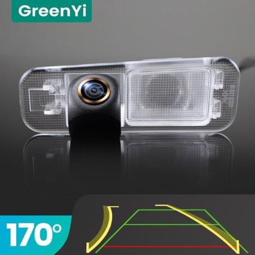 GreenYi Trajectory 170° AHD Car Rear View Camera for Hyundai KIA K2 Rio3 UB Pride Sedan 2010-2016 Night Vision Reverse Reversing