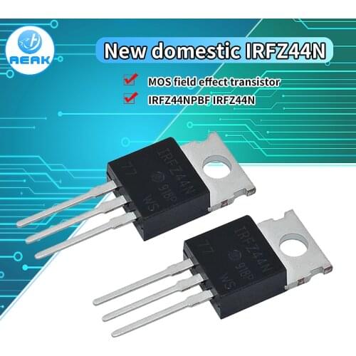 Mosfet IRFZ44N TO220 transistor kit IRFZ44 TO-220 high power transistors IRFZ44NPBF 49A 55V field effect transistor