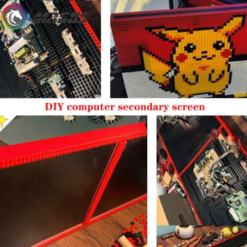 Building Blocks Assemble Multi-Colors Transparent Opaque For Keyboard/Headset Stand/ Monitor Display MOD DIY PC Laptop Ipad Tool