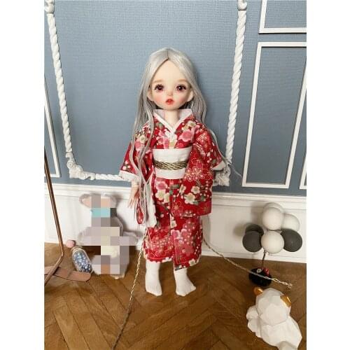 30cm Wig Jointed Doll Cute BJD Mini Doll Hand Make Up Face Dolls with Big Eyes Bjd Toys Gifts for Girl Handmand Make UP Toy