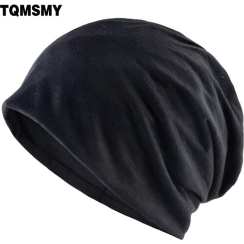 Lightweight fabric hats For women spring beanies double layer Turban hat Casual Unisex Hip Hop caps men Autumn cap Bonnet