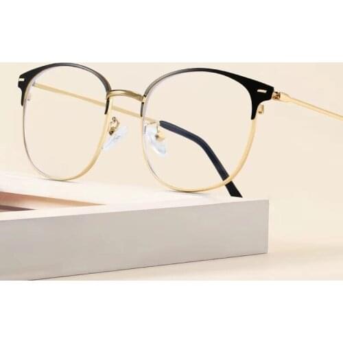 Blue Light proof metal retro fashion men and womens general exquisite temperament