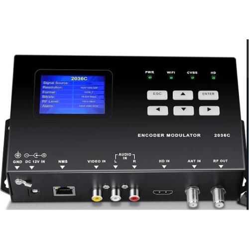 Encoder Modulator AV HD input 1 Route DVB-T out Encoder Modulator SKD2036
