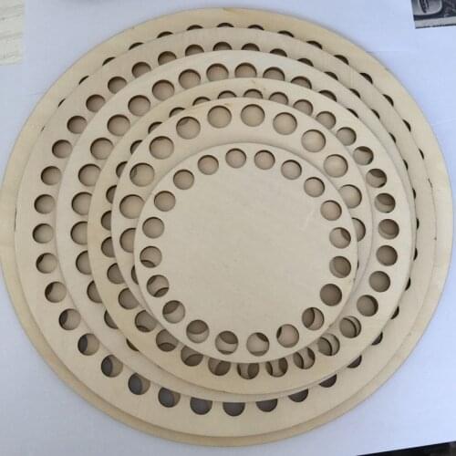 Set of 6 size Laser cut Wooden Bases for Crochet Knitting