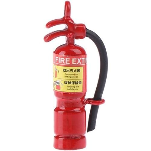 New 1:12 Scale Mini Fire Extinguisher Dollhouse Miniature Toy Doll Food Kitchen living room Accessories