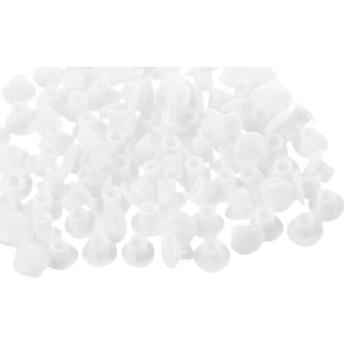 New 100 pcs home furniture decor 5 mm white plastic hole drilling cover