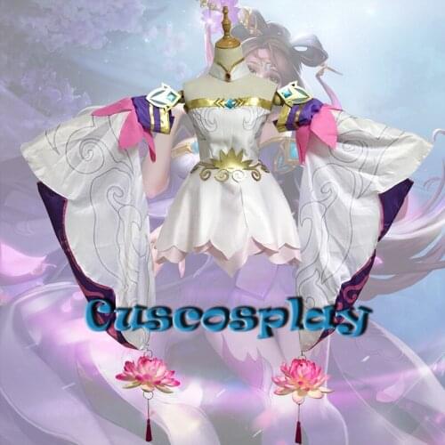 New cosplay Diao Chan sweet Palace luxury lotus girls Lolita Dresses cos clothes Japanese Witch Lolita Dress S-3XL